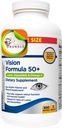 Equate Vision Formula 50+ Lutein, Zeaxantină & Omega-3, 300 Softgels + Creați autocolant