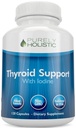 Doar Holistic supliment suport tiroidian cu iod - 120 capsule - 2 luni de aprovizionare - cu L-Tyrosine, B12, Magneziu, Ashwagandha, Kelp & More - Formulat pentru femei - Non OMG