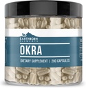 Elemente născute pământean Extract okra 200 capsule, pur și nediluat, fără aditivi