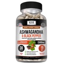 Kaya Naturals Ashwagandha Root cu negru Pepper 