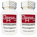 Cercetare cardiovasculară Lipothiamină Supliment 120 comprimate - Vitamina B1 Acum cu Alpha Acid lipoic - 2 X 60 Număr