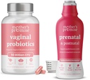 Promisiunea mamei Prenatal & Postnatal Multivitamine lichid & Probiotice vaginale pentru femei Bundle