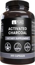 Ingrediente originale pure Charcoal activate, nu magneziu sau umpluturi de orez, întotdeauna pură, Lab verificat (365 Conte)