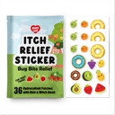 Hidroloid Itch Relief Patch, pentru țânțari, gâscă, Midges, Sandflies Bug Relief, Anti-Itch Patch cu Aloe și Witch Hazel, Insectă Muscatura Relief, Kid-Friendly, Natural Fruit Tema