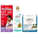 Tylenol si Zarbee este Bebelus Essentials Bundle pentru sugari: sugari Acetaminophen Liquid Medicine, Zarbee's Baby Soothing Nasal Spray, si Zarbee Baby Soothing Eucalyptus & Lavendar Chest Rub