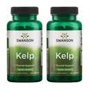 Swanson Kelp - Sursa naturală de iod care sprijină sănătatea tiroidiană - Suplimentul mineral w/Iodine Sursa standardizată 0,4% - (250 comprimate, 225mcg Fiecare) (2 ambalaj)