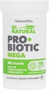 NaturesPlus GI Natural Probiotic Mega - 30 Capsules, Pack of 2 - Digestive & Immune Health - Gluten Free - 60 Total Servings