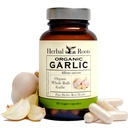 Rădăcini de plante Pastile organice Bulb Usturoi - Putere Extra Puternic 600 mg - 60 Capsule Vegan organice