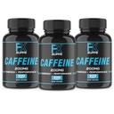 FXSUPPS Cafeina 200mg pastile (3-Pachet, 600 capsule) 