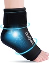 Glezna pachet de gheață Wrap pentru Umflare, Recusable Foot Pack de gheață Wrap, Hot & Cold terapie Mâneca de compresie pentru Fascitis Plantar Relief, Ahile Tenditis, Entorsa, Heel Pain, Spraine