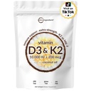 Micro Ingrediente Vitamina D3 10000 UI + K2 MK-7 200 mcg, 300 Softgels cu ulei virgin de cocos 