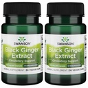 Swanson Black Ginger Extract - Promoveaza circulatia sanatoasa a sangelui si vigorul fizic - poate ajuta sanatatea inimii, tesut muscular si bunastarea mentala - (30 Capsule vegetale, 100 mg fiecare) (2 ambalaj)