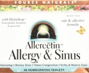 Naturals Sursa Allerbetin Alergie & Sinus, Homeopatic Tablets, 48 comprimate