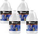Silver Support - Supliment de suport imun din plante, Soluție de argint de dimensiuni nano, Booster imunitar pentru copii, Animale de companie & Adulți, Silver purificat, Fortificați sistemul imunitar pentru sezon rece și gripal - 4 Galoane