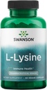 Swanson Amino Acid Ajipure L-Lysine Pharmaceutical Grad 500 Milligrame 90 Capsule Veg