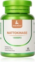 Nattokinază Suplimente 180, 000FU Întreaga sticlă 60 Capsule, 6 000FU 2 Capsule zilnic Suplimente nutriţionale Enzime sistemice Vegetarian pentru suport cardiovascular şi circulator