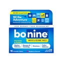 Bonine non-drowsy pentru ajutor de boală mișcare, boală de mare, boală de mașină, greață, & Vărsături - Meclizine HCI 25mg, Tablete de transport-Sized - 16ct zmeură masticabile (Packagging May Vary)