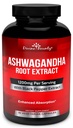 Divine Bounty Capsule organice Ashwagandha - 1200 mg Ashwagandha pulbere cu Pepper negru pentru absorbție îmbunătățită - Ashwaganda Supliment pentru calm și de sustinere a dispoziției - 90 Capsule vegetale