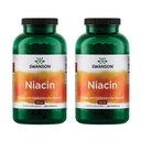 Swanson Niacin (B3) Cardio Health Support Carbohidrat Metabolism 500 Milligrame 250 Capsule (2 ambalaj)