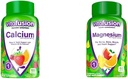 Vitafusion Vitamine masticabile de calciu Gummy pentru suport osos și dinți, fructe și smântână arovărate, America numărul 1 Gummy Vitamina Brand, 50 de zile de aprovizionare, 100 Conte & magneziu Gummy Supliment, 60ct
