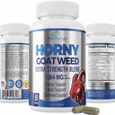 Horny Goat buruieni 1590mg extra Putere w. Maca, L-Arginină, Ginseng, Boost Performance, Stamina, Energie, Non-GMO Formula, 90 capsule