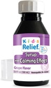 Kids Relief Syrup cu efect calmant, pentru copii 0-12 Yrs, Aroma de struguri, Gluten și Die gratuit, fără adaos de zahăr, 3.4 oz