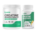 Creatin monohidrat pulbere 500 Grams & Creatine Capsule, Pure Micronized Create Suplimente pentru construirea musculare, Pre & Post Workout Create Powder, Non-GMO, Nearomate