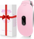 Pad-uri de încălzire, Glyduny Perioada Crama Massage Pad portabil de încălzire fără fir cu 6 niveluri de căldură și 6 Moduri de masaj pentru Relief dureri de spate Pad de încălzire menstruală (Pink)