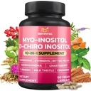 BMVINVOL Inositol Supliment - Myo-Inositol şi D-Chiro Inositol Ideal 40:1 Raport - Plus Berberine, Scorţişoară, Ashwagandha + 5 - 60 Capsule