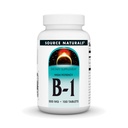 Sursa naturale Vitamina B-1 Tiamin 500 mg potenta mare, 100% Pure - 100 comprimate