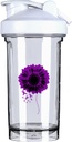 Cancer pancreatic Conștiință 18 Once Shaker Sticla Drink Mixer Leak-proof Proteine Shakes Mease Shakes Sticle 500ML/18 Oz alb &-1