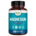 Naturals Nested Magneziu Glycinate Chelat - 200mg Supliment Chelate Magneziu pentru Crampi musculare, Relaxare, & Suport de somn - 100% Albion Traccs Buffered Magneziu Glicinat - 120 Vegan capsule