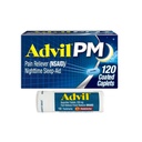 Advil PM Pain Relieiver și ajutorul pentru somn pe timp de noapte, Ibuprofen pentru ameliorarea durerii și Citrat de difenhidramină pentru un ajutor de somn - 120 Caplete acoperite și Reliever durere și Reductor de febră, 10 comprimate de numărare