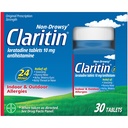 Claritin 24 HR Medicină non- Drowsy Alergie, Loratadine antihistaminice comprimate, 30 Ct