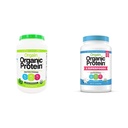 Orgain Organic Plant Pe bază de praf de proteine Bundle - Neîndulcit, Vanilla Bean, și Superfoods (2 Produse)