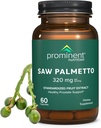Nutriție proeminentă Saw Palmetto Supliment, suport de prostata sanatoasa Saw Palmetto pentru bărbați, Supliment pentru sănătatea urinară, 160 mg, 30 zile de aprovizionare