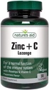Naturi Ajutor Vegan zinc Lozezens Peppermint 30 comprimate