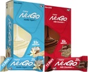 NuGo Original Variety, Vanilla Yogurt 15 baruri & Ciocolata 15 baruri, 11g Proteine, Gluten Free, 30 Conte