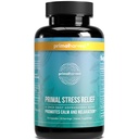 Primal Harvest Stress Supplement de ajutor pentru femei și bărbați extract de rădăcină Ashwagandha pur, L-Theanin Suplimente, 30 capsule