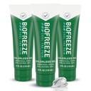 Biofreeze durere Relief Gel pentru genunchi, gât, Hip, comun, Umăr, & simplu dureri de spate, Artrita durere Reliever, Dureri musculare Sore, Mentol colorat Gel 4 Fl Oz (Pachet de 3)