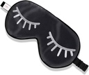 ZIMASILK 100% Silk Natural Silk Sleep Mask,Adjustable Super-Smooth Soft Eye Mask for Sleep with Bag (Eylashes)