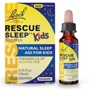 Bach RESCUE SLEEP Kids Dropper 10mL, Natural Sleep & Stres Ajutor, Homeopatic Flower Essence, Free of Melatonin, Sugar & Gluten, Kid-Friendly, non-alcool Formula
