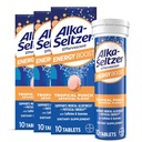 Alka-Seltzer Energie Boost: Cofeina & Guarana, B Vitamine, Sprijină Alertare mentală și energie fizică, Suplimentul energetic zilnic, Fizzy Tablete, Zahăr-Free, Pumn Tropical Lumina, 30ct