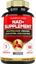 NAD. Supliment cu Nicotinamidă Ribozide w/Quercetin, Resveratrol, Turmeric, Rhodiola Rosea, Astragalus - 60 Conte