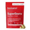 HumanN SuperBeets Chews Heart Advanced - 100mg de CoQ10 Plus Beetroot & Extract de semințe de struguri, 60 Conte