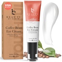 Frumusețe de pământ Caffeine ochi Cream pentru Puffiness & Bags Sub ochi - Statele Unite ale Americii Made with Natural & Organic Ingrediente, Sub crema ochi pentru cercuri întunecate cu Glicerina & Vitamina E, Brightens & Refreshes