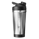 VOLTRX ChillMix Shaker Sticla Izolat din otel inoxidabil - USB C Reîncărcabil Electric proteine Shake Mixer, Shaker Cups pentru Shake-uri de proteine și de înlocuire de masă, Chrome Steel, 16 oz