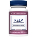 Vitamina Shoppe Kelp (de la Atlantic Kelp & Potasic Iod), sursa de iod, suport tiroidian, susţine energia şi rezistenţa (300 comprimate)