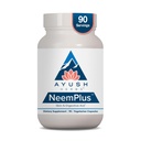 Ayush Herbs Neem Plus - Digestive Health for Women & Men, Gut Supplement for Stomac & Skin Health, Immune Support - 90 Vegetarian Capsules (1 Count)