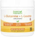 Supernutriție L-glutamină + L-Leucină, fără aromă, 15,87 oz (450 g)